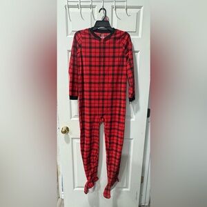 Carter's Red and Black Checkered Kids Footie